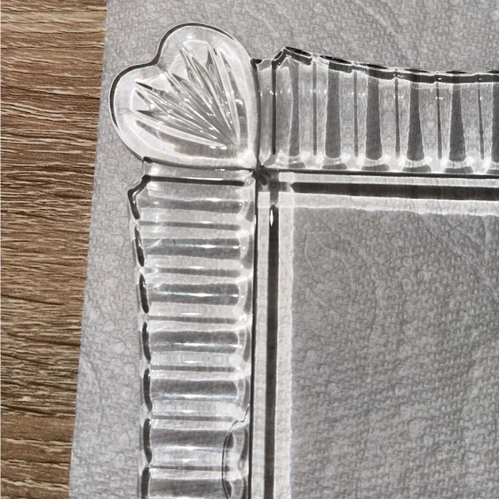 Marquis Waterford Crystal Hearts Picture Photo Frame 3.5x5‎